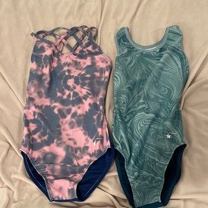 2 Girls Athleta Leotards, Size M
